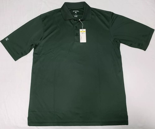 NEW ANTIGUA Exceed Dark Pine Green Desert Dry Mens Golf Polo Shirt Size S Small