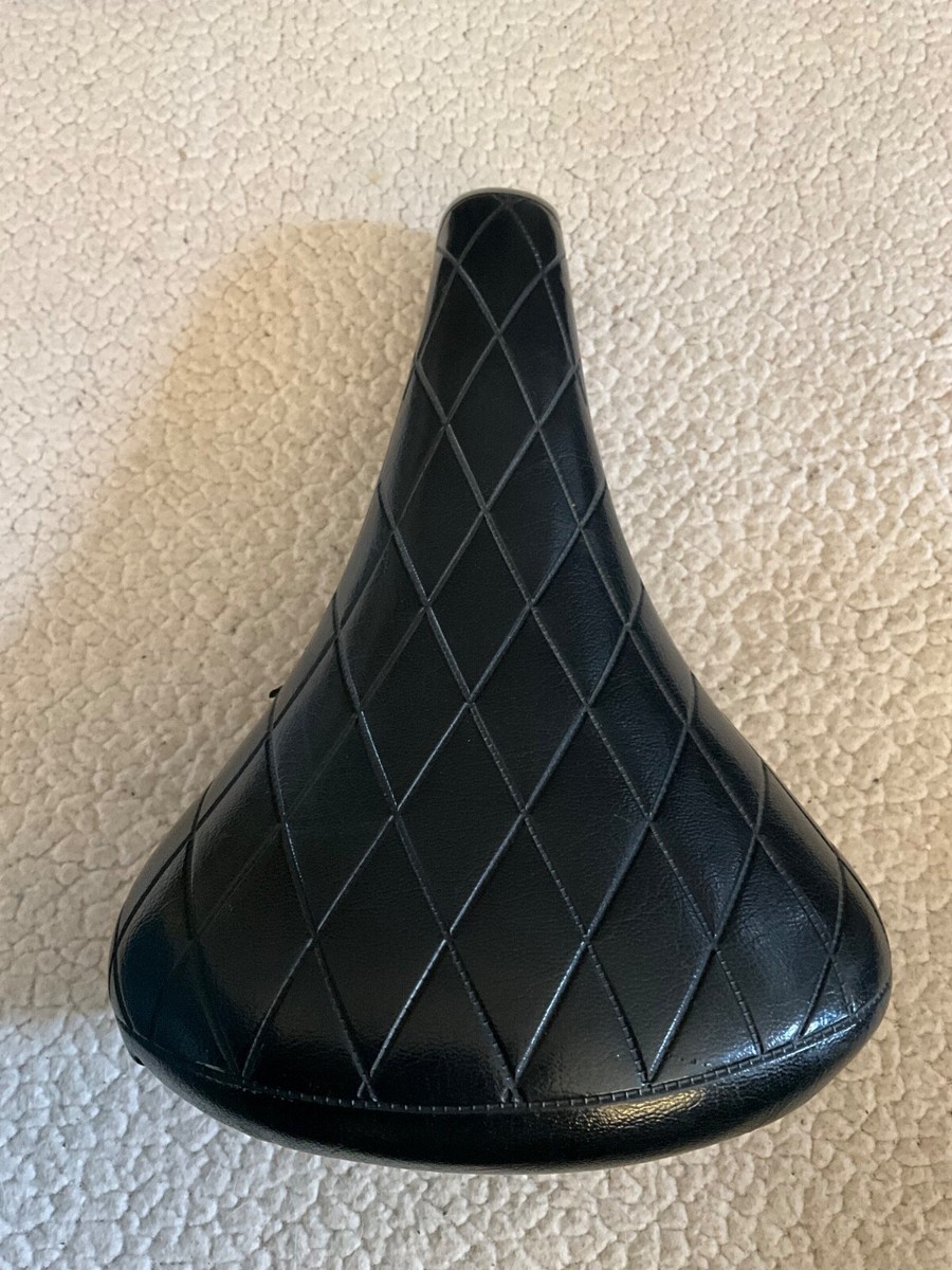 Vintage KASHIMAX Deluxe BMX Saddle Seat Black 7382 Japan for sale