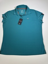 Men Golf Shirt Moisture Wicking Dry Fit Performance Sport Golf Polo Shirts Sz XL