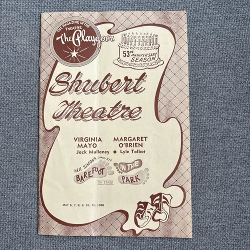 Barefoot In The Park - Shubert Theatre The Playgoer Program May 1968