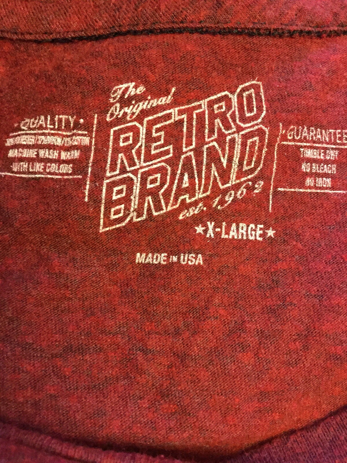 FILA Aerosmith Skid Row. Shirt. Red. XL