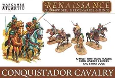 Wargames Atlantic 12 Plastic 28mm Conquistador Cavalry