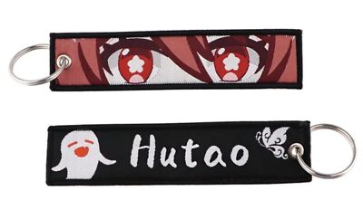 Pinstant Genshin Impact Hu Tao Anime Manga Hutao Keychain Key Tag Chain