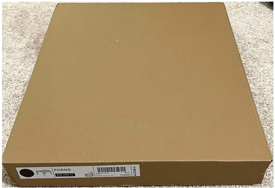 Ikea POANG Footstool/Ottoman Frame Only, Black Brown, 400.698.51 New - Image 3 of 3