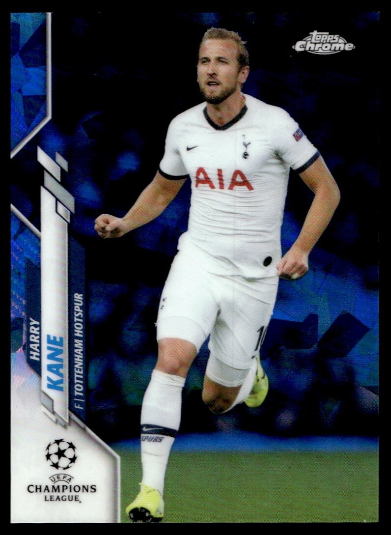 2019 Topps Chrome UEFA Sapphire #18 Harry Kane Tottenham Hotspur