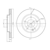 Metelli 2X Bremsscheibe Vorne Ø260 Mm BelüFtet FüR Mercedes-Benz A-Klasse W168