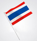 3PCS 30X45cm Thai Flag Thailand Large Hand Waving Both Sides Outdoor On Stick