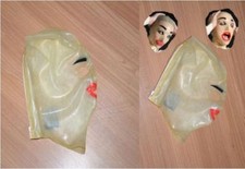 100 Latex Rubber Mask Hood Party Costume Suit Halloween Hot cosplay hood