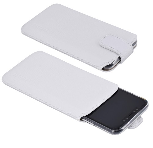 Custodia In Vera Pelle Suncase Per Huawei Mate 9 - Con Linguetta Di