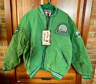 NEW Vintage 1990s Philadelphia Eagles Kelly Green Jacket by
