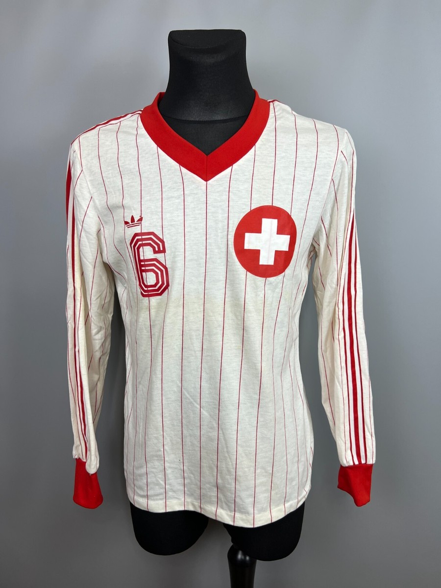 SWITZERLAND 1982 1984 WEHRLI AWAY SHIRT FOOTBALL SOCCER JERSEY