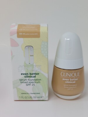 Clinique Even Better Clinical Serum Foundation SPF 25 WN 46 Golden Neutral 1oz