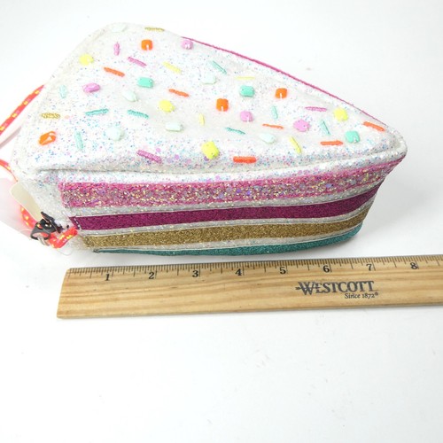 Piece of Cake Glitter Purse Crewcuts J Crew Kids Girls NWT Birthday Cake Slice - Picture 11 of 12