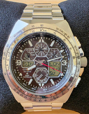 Citizen Promaster Skyhawk Black Dial Sapphire World Time Watch JY8120-58E