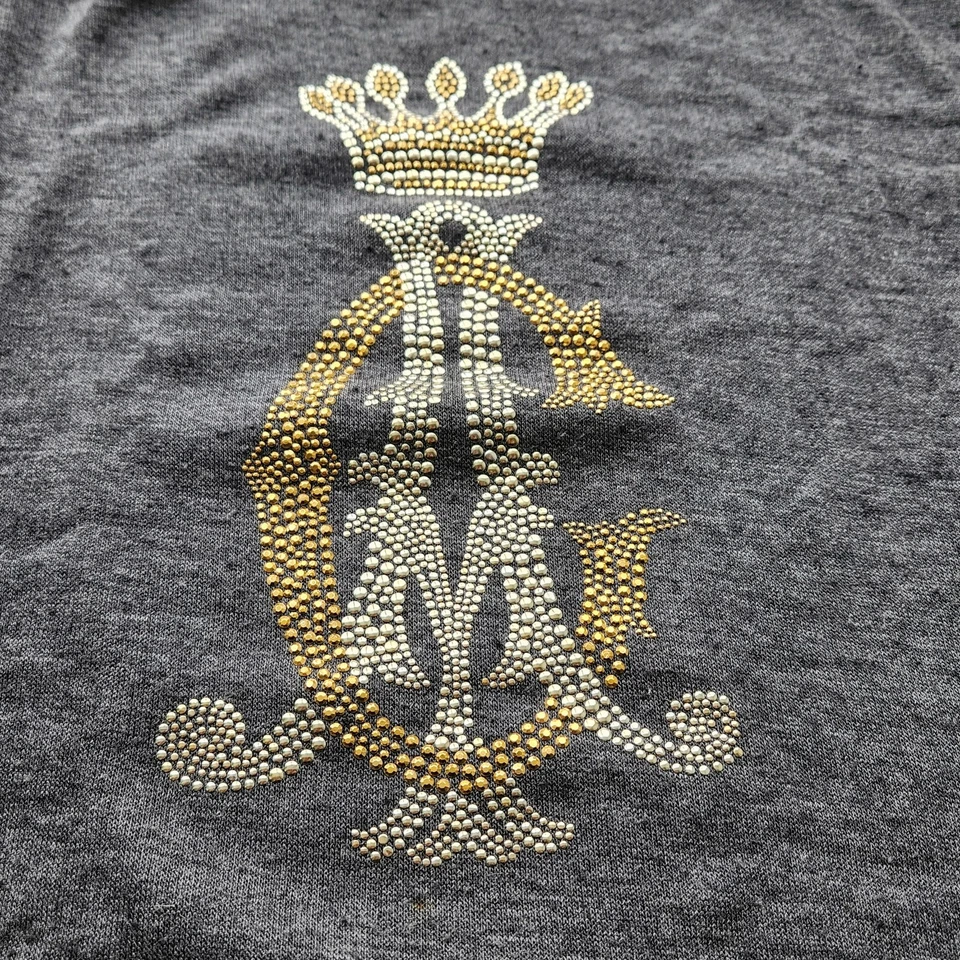 罕见 Y2K CHRISTIAN AUDIGIER 装饰炭棉围巾 90 年代 Glam — 第 3/4 张图片