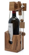Wine Challenge Fun Solving Adult Party Game Hand Craft Wood Puzzle NIB