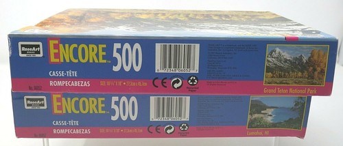 Zugabe Puzzle 2er Set Lumahai HI & Grand Teton Park 500 Teile Neu im Karton - Bild 6 von 8