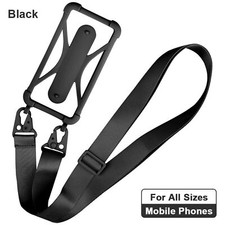 Silicone Lanyard Case Cover Mobile Phone Holder Sling Neck Strap Belts Universal