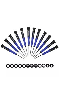 12pcs Magnetic Pentalobe Screwdriver Set P2 P5,Triwing Y0.6 Torx T2 T4 Y000 0.8