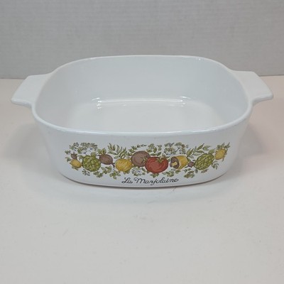 VTG Corning Ware Spice of Life A-2-B 2L 2 Qt La Marjolaine Casserole - No Lid