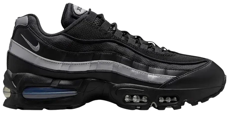 Nike Air Max 95 Big Bubble - Black Metallic Silver for Sale