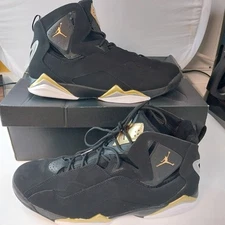 Size 13 - Jordan True Flight Black Metallic Gold 342964-070 With BOX