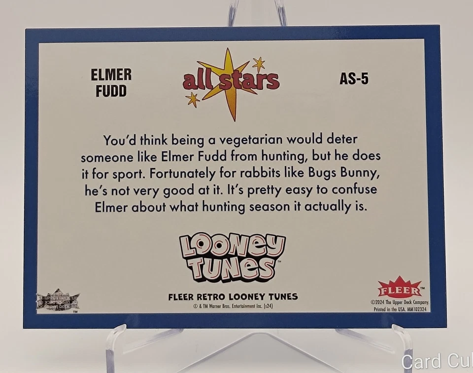 2025 Upper Deck Fleer Retro Looney Tunes №. AS-5 Elmer Fudd All Stars Insert - Image 2 of 2