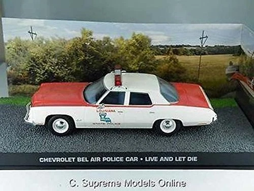 007 Fabbri 1/43 Scale 007 Bond Model Chevrolet Bel Air Police Car Live & Let Die - Image 3 of 4
