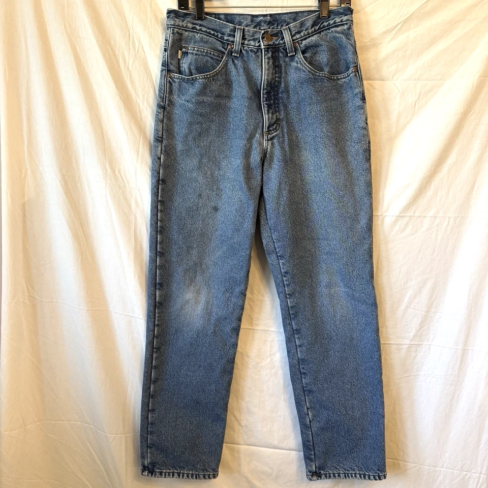 LL Bean Jeans Mens 32X30 Blue Denim Fleece Lined Double L Classic Fit Warm Cozy - Image 2 of 4