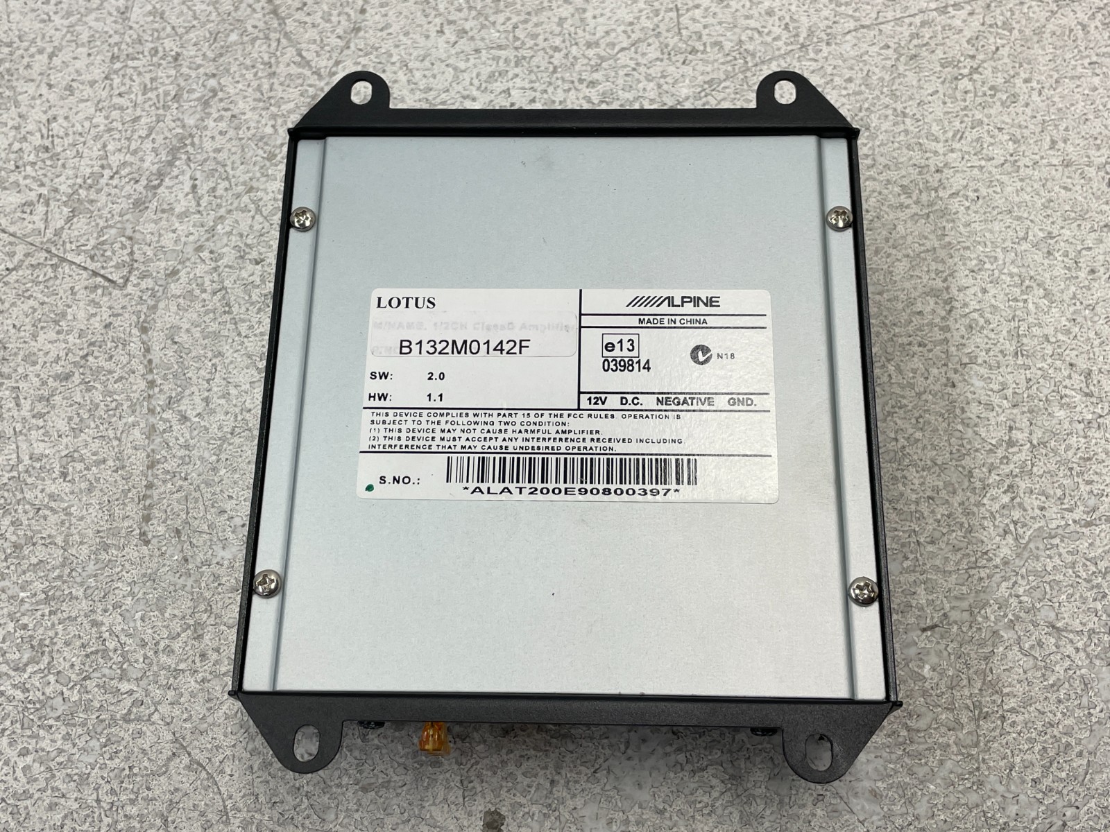 2010-2014 Lotus Evora Alpine Amp Amplifier Computer Control Module 1612 OEM