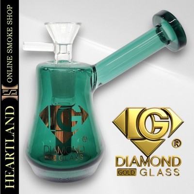 4.5''  Small Pocket Bubbler Thick Glass Mini Beaker Bong Water Pipe | Diamond