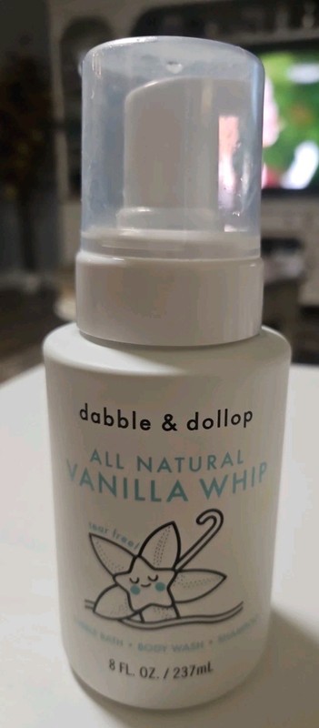Dabble and Dollop Vanilla Whip Bubbles , Body Wash and Shampoo - 3 in 1 Natural