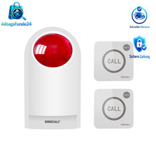 Notfall Sirene Alarm Set Outdoor wasserdicht SOS Strobe mit Ruftasten