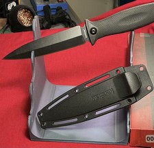 Kershaw 4007 Tactical Knife Fixed Blade 4in Stainless Plain Edge w/ Sheath