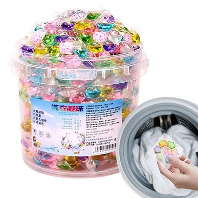 100PCS 7 In 1 Laundry Detergent, Deep Cleaning Capsules Long-Lasting Fresh Scent
