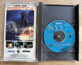 SEGA Saturn Console - Black MK-80000 2 Controllers & 8 Games Lot VIRTUA COP