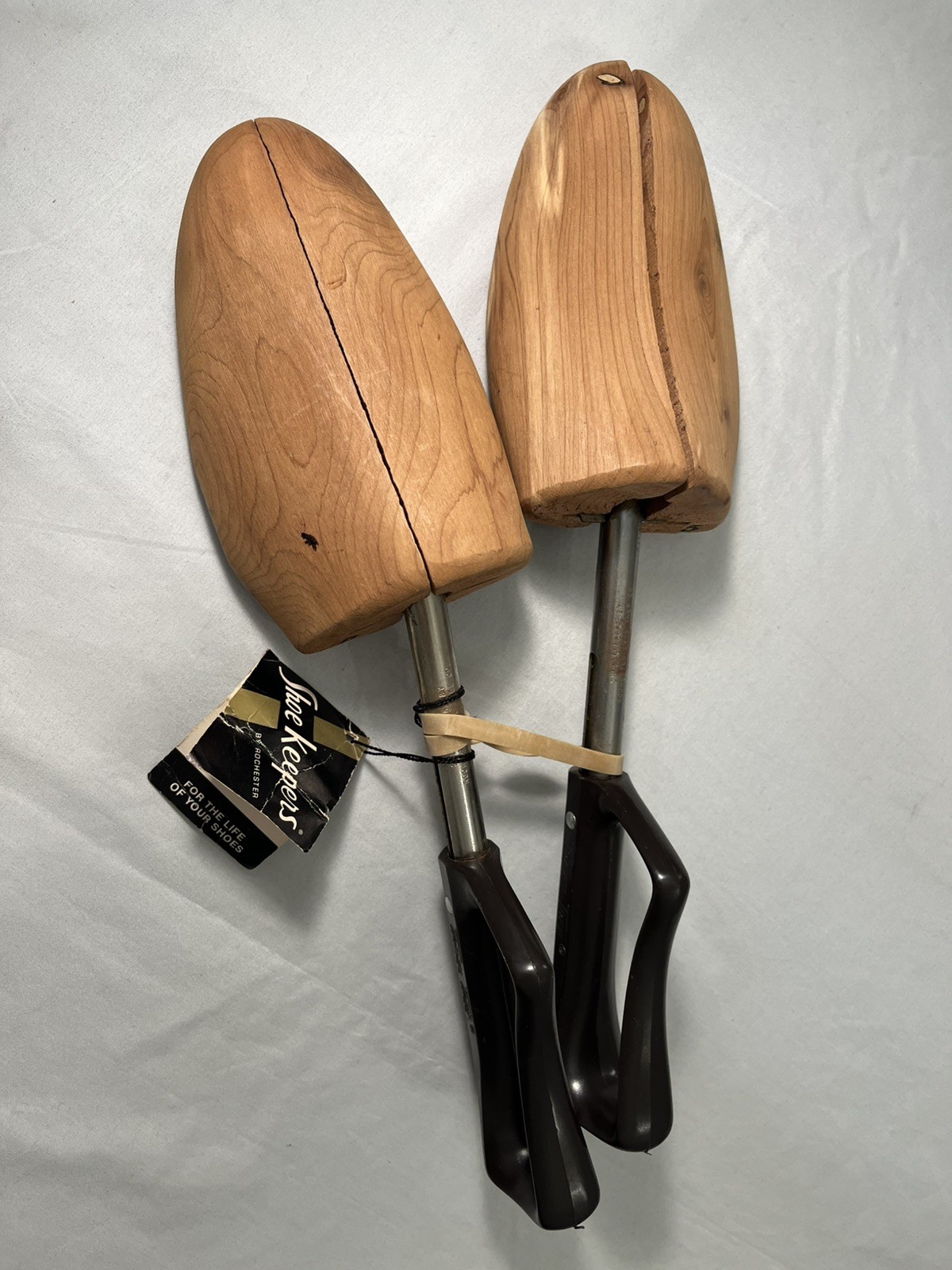Vintage Rochester Shoe Tree Co. Travel Tree Keepers Stretchers Cedar Wood NWT