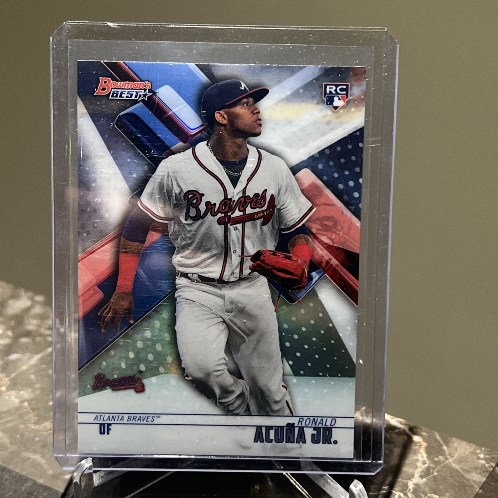 2018 Bowman's Best Ronald Acuna Jr. #51 Rookie Card (RC) Refractor Braves L@@K