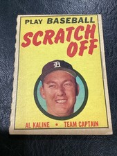 1971 Topps Scratch Offs Al Kaline Baseball Card HOF Red VGEX ODDBALL INSERT CARD