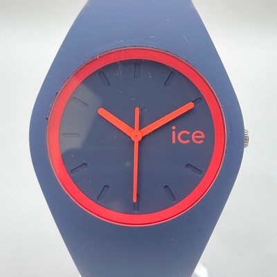 Ice Watch Duo Men's Watch 39mm Gray Neon Orange WR 100M New Battery 9''