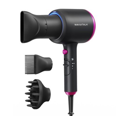 Hair Dryer with 600 g, Elegant Matte Black (Comb+diffuser+nozzle)