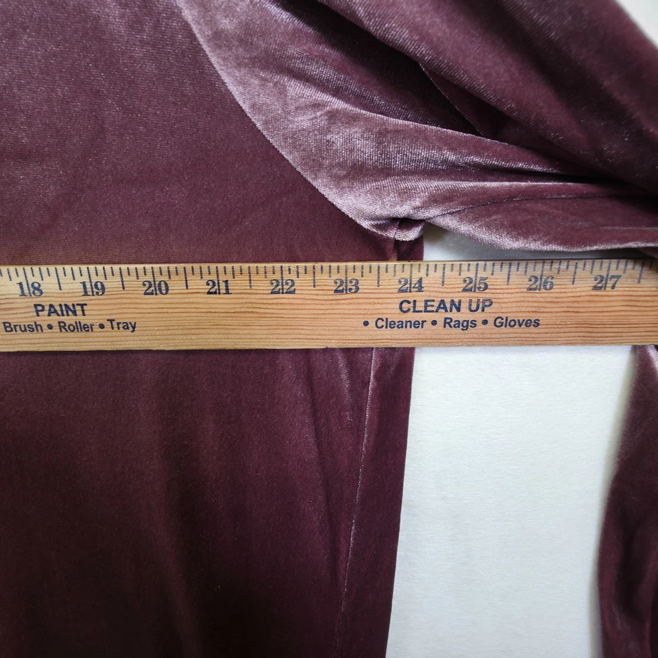 Cárdigan largo plumero para mujer L/XL púrpura terciopelo abierto elástico suave cómodo salón Foto 4 de 4