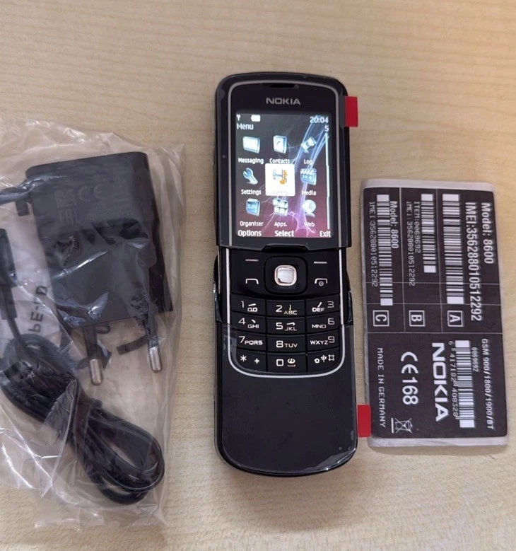 Original Nokia 8600 Luna Schwarz ohne Simlock Neu Geprüft Händler Garantie Handy - Bild 3 von 4
