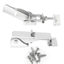 2PCS Adjustable Latch Buckle Toggle Catch Lock Clamp Heavy Duty Stainless Steel
