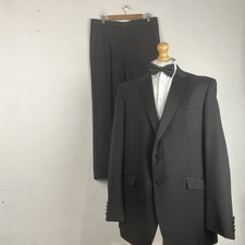 Marks and Spencer Tuxedo Dinner Suit 2 Piece Men's 46L Black 36W 31L M&S