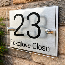 House Number Plaques Personalised Door Numbers Door Signs Custom Number Plate