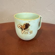 Green and Yellow Vintage Tommee Tippie Cup Mug Westland Plastics
