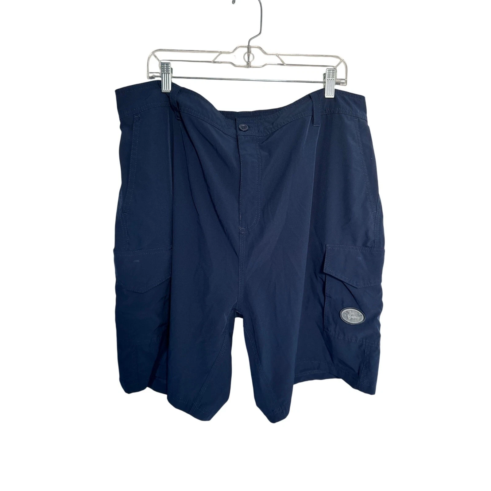Go Barefoot Mens Cargo Shorts Navy Hawaii Hiking Size 44