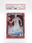 EMILEE SKINNER 2025-26 BOWMAN CHROME U SAPPHIRE 1ST AUTO RED 5/5 PSA 9 Q4715