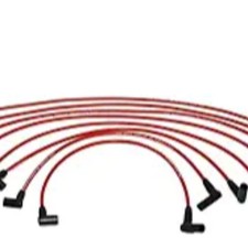 Silicone Spark Plug Wire Set - 8.0mm Red - Compatible with Small Block Engines 2